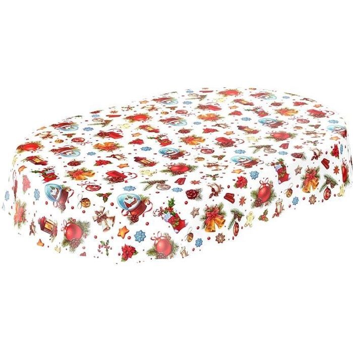 KEVKUS Nappe en toile cirée au mètre 01228-00 - Motif village