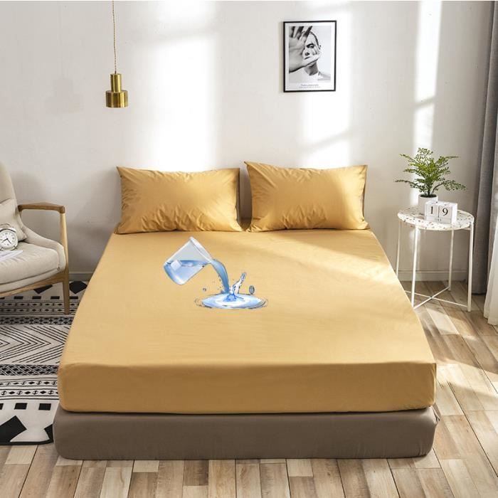 Sleepzen - Protege Matelas 140x190cm 100% Coton Bio Certifié Oeko-Tex® - Barrière Contre Les Acariens, Hypoallergénique, Respirant, Silencieux - Fabriqué En Europe - Format Drap Housse