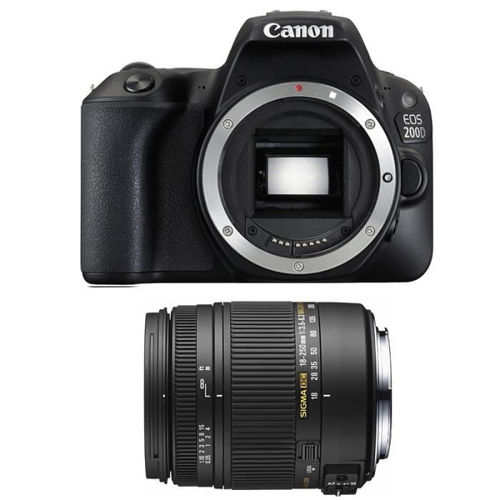 Canon Eos 0d Sigma 18 250mm F3 5 6 3 Dc Macro Os Garanti 3 Ans Cdiscount Appareil Photo