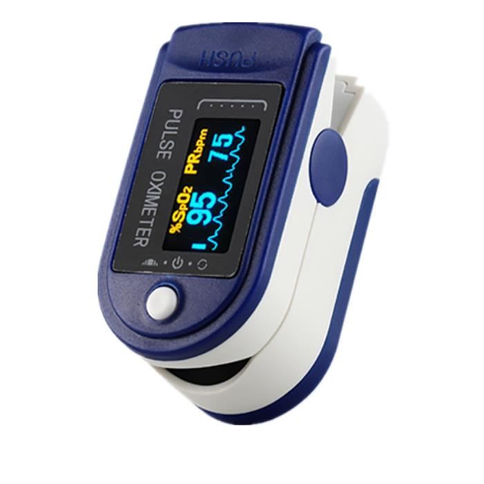 Oxymetre De Pouls Portable Compteur De Saturation De La Frequence Cardiaque De L Oxygene Moniteur Numerique Pr Spo2 Cdiscount Sport