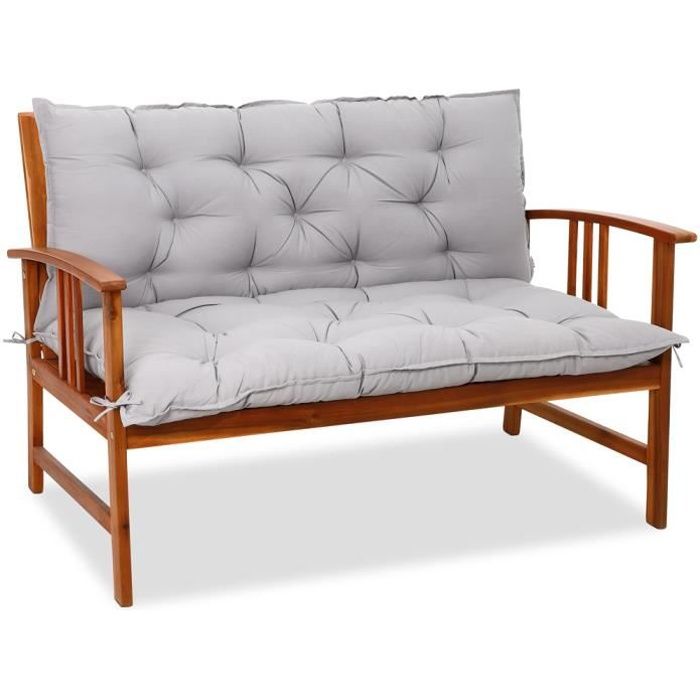 Coussin Pour Banc Avec Dossier Coussin De Banc Gris 110x100x8cm Interieur Exterieur Banquette Banc Jardin Achat Vente Banc D Exterieur Coussin Pour Banc Avec Cdiscount