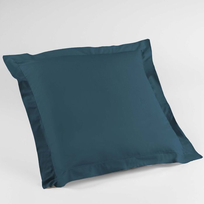 Taies Oreiller Bambou 65x65cm Lot De 2 - Noir Anthracite - Hypoallergénique, Thermorégulatrice - Douces Et Respirantes