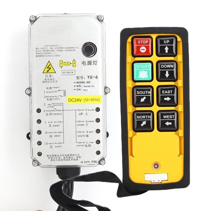 Télécommande Industrielle Grue De Levage AC 220V - Kit Émetteur Palan Électrique Sans Fil