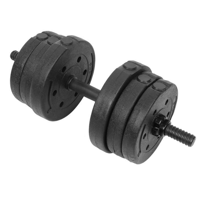 Haltères Réglables 10KG - Lot De 2, Réglage 2KG à 5KG Par Haltère | Pour Musculation à Domicile Hommes Femmes