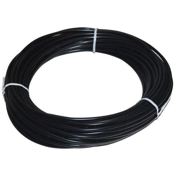 Gaine plastifiée en rouleau de 50 mètres Ø: ext: 10mm Ø int: 5,5mm