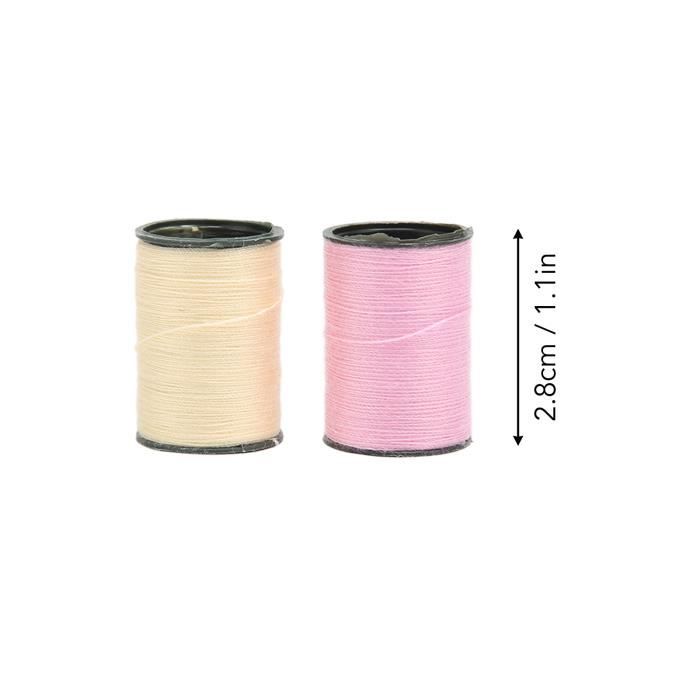 Assortiment Fil à Coudre Polyester - 24 Bobines De 914 M Chacune, Multicolores - Pour Main Et Machine