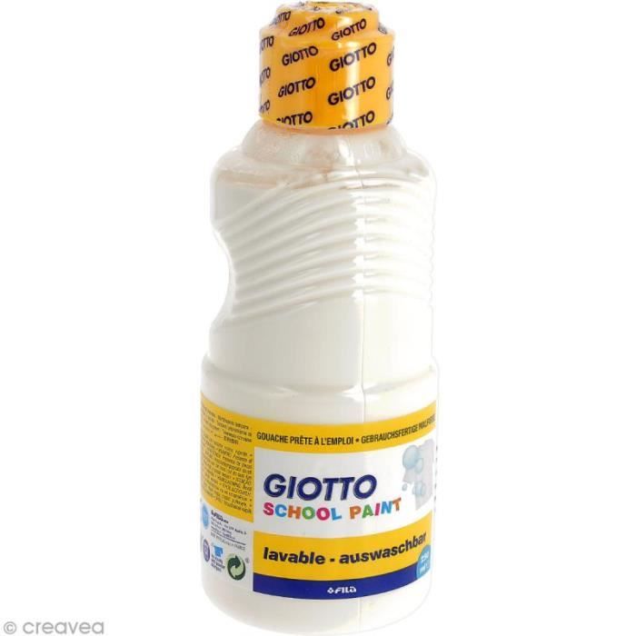 Peinture Giotto Gouache School Paint 250 Ml Blanc Cdiscount Beaux Arts Et Loisirs Creatifs Peinture Giotto Gouache School Paint 250 Ml Blanc Cdiscount Beaux Arts Et Loisirs Creatifs