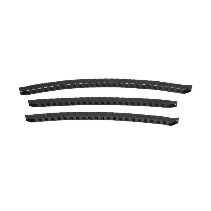 Chaîne Porte-câble Flexible Pour Imprimante 3D - 2x 1m, Nylon - Avec Tournevis Cruciforme Amovible - Protection Câbles