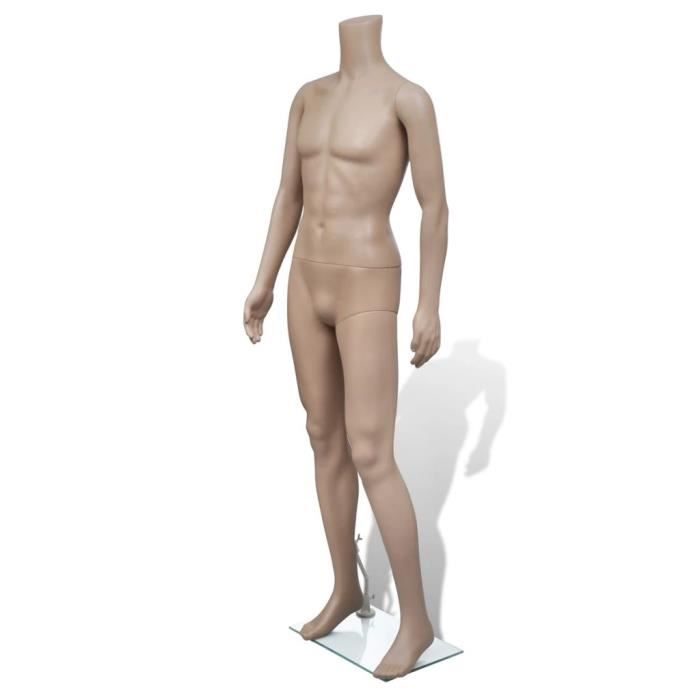TOP-ZHU Mannequin de vitrine Homme sans tête