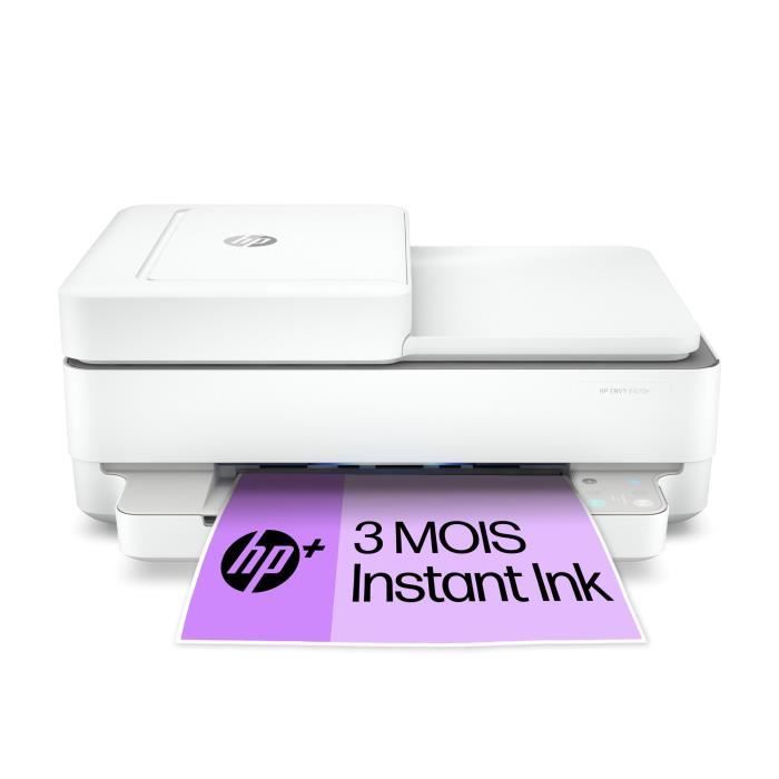 HP ENVY 6420e Imprimante tout-en-un Jet d'encre couleur Copie Scan - 6 mois d' Instant ink inclus avec HP+