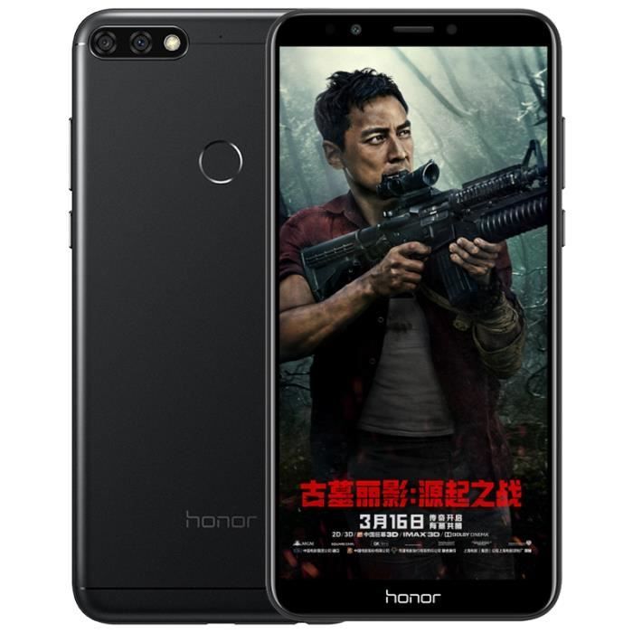 Top achat Téléphone portable HONOR 7C Noir 5.99Pouces Android 8.0 Octa COre 3 GB RAM 32GB ROM Tri-Caméras Face ID pas cher Achat Téléphone portable HONOR 7C Noir 5.99Pouces Android 8.0 Octa COre 3 GB RAM 32GB ROM Tri-Caméras Face ID pas cher