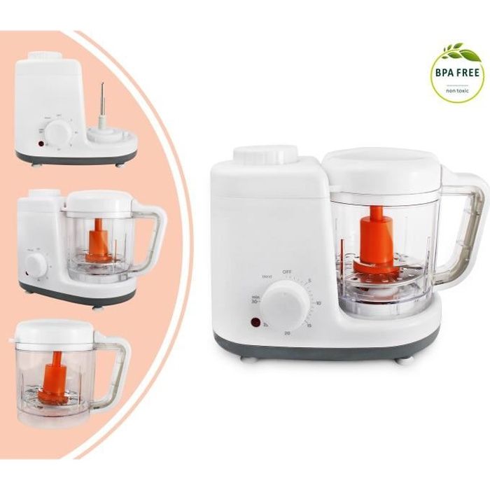 Cuiseur A Vapeur Et Mixeur Pour Bebe Robot De Cuisine Blanc Gris Fonctions 2 En 1 Cuiseur Vapeur Et Melangeur Cdiscount Electromenager Cuiseur A Vapeur Et Mixeur Pour Bebe Robot De Cuisine Blanc Gris Fonctions 2 En 1 Cuiseur Vapeur Et Melangeur Cdiscount Electromenager