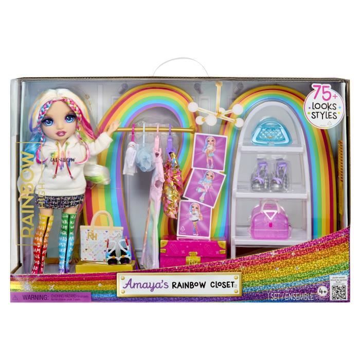 Poupée Rainbow High Garde robe arc en ciel avec mannequin Amaya - vue 2