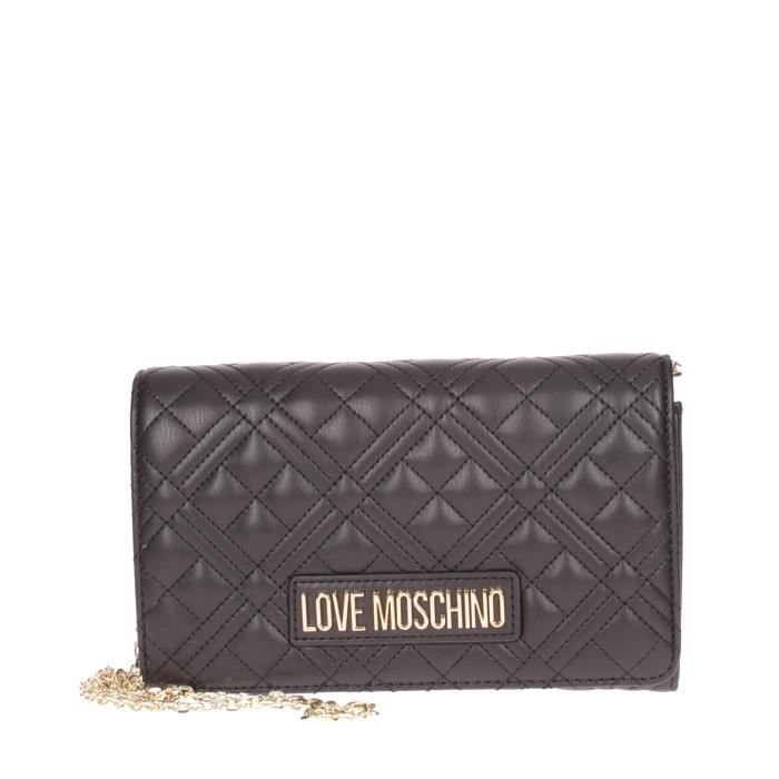 Love moschino Pochette Simili Cuir Femme Noir Jc4079pp0f la0 000