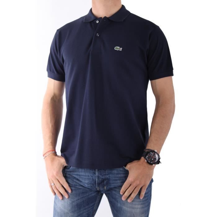 Polo lacoste bleu discount marine