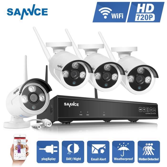 Kit Caméra de surveillance sans fil extérieur 4... Cdiscount Bricolage