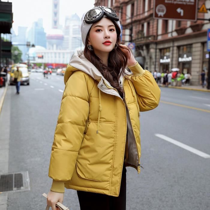 Manteau 2025 hiver jaune