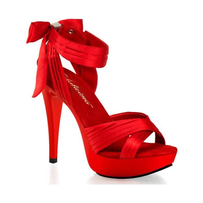 robe rouge talon noir