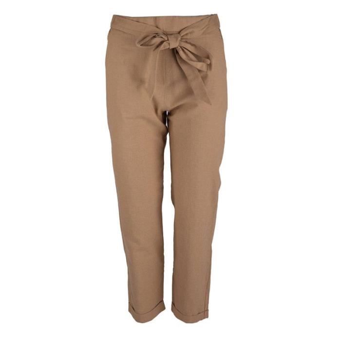 Pantalon de toile femme new arrivals