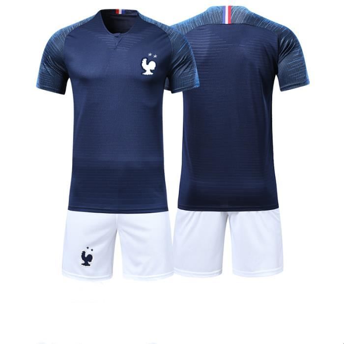 Maillot Foot France 2 Etoiles 2018 Maillot Equipe De France Football Soccer Kits Suit Pas Cher Pour Homme