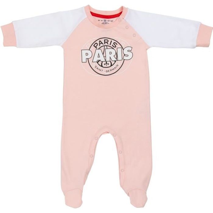 Grenouillère pyjama bébé fille PSG Collection officielle PARIS