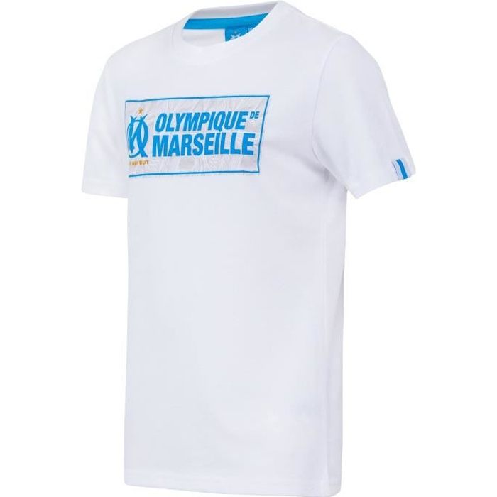 T-Shirt Olympique De Marseille Femme - Officiel 100% Coton - Collection Supporteur OM