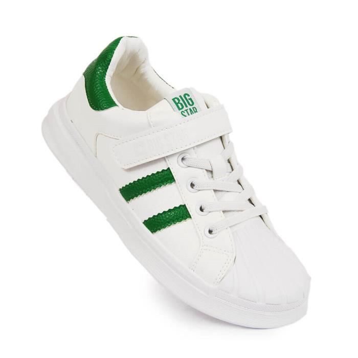 BIG STAR Baskets GG374019 Blanc - Mixte/Enfant Blanc - Cdiscount Chaussures