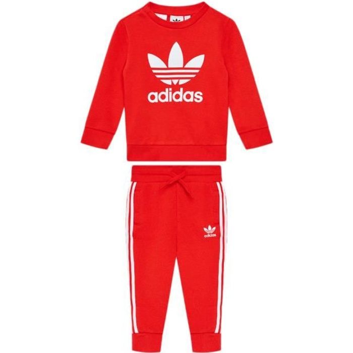Surv tement Rouge Enfant Adidas Crew Set Red Cdiscount Pr t Porter