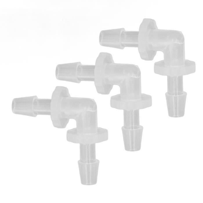 10 Raccords De Tuyau Coudés 90° 10mm - Connexion Barbelée PE Pour Aquarium Ou Tube