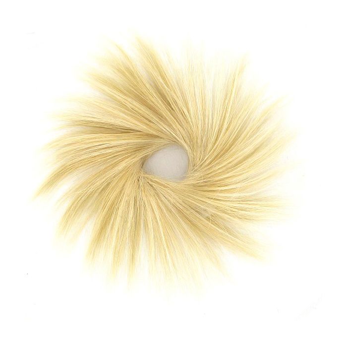 Chouchou / Postiche Cheveux Synthétique - Châtain Cuivré Méché Blond Et Rouge - Taille Moyenne