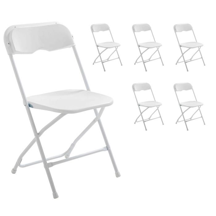 Lot de 6 chaises pliantes REKKEM - Oviala