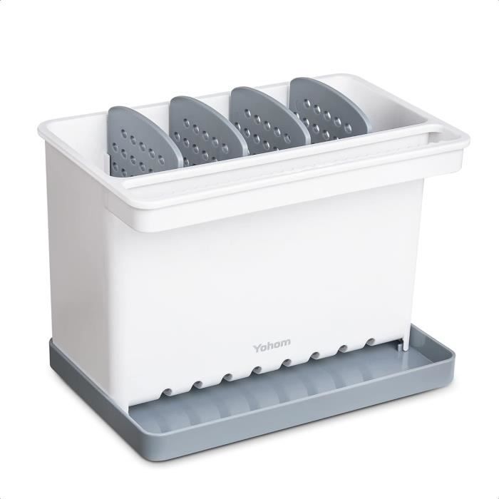 Panier de Drainage D'évier En Acier Inoxydable avec Crépine D'évier D'angle à Ventouse Argent