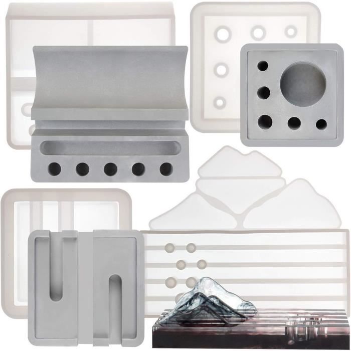 Moule silicone support 9,5cm objets cadres pour plâtre résine cire savon béton argile wepam polyester fimo pâte polymère k556 hk - Un grand marché