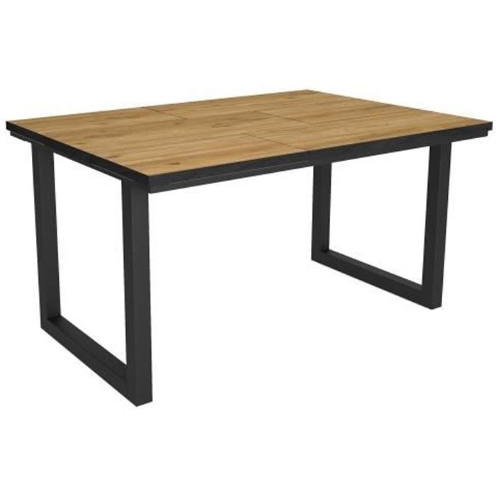 Table à manger, 6 personnes, 140x90x75cm, Robuste et stable grâce à sa ...