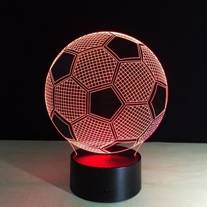 cadeau de foot pour anniversaire Cadeau D Anniversaire Pour Enfants 3d Football Night Light Led 7 cadeau de foot pour anniversaire