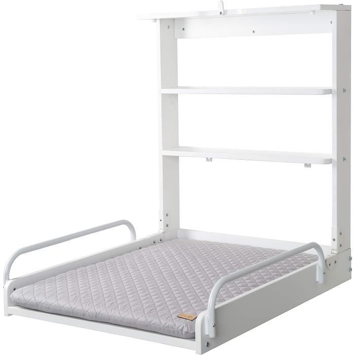 Roba Table à Langer Murale Rabattable + Matelas à Langer Imperméable ...