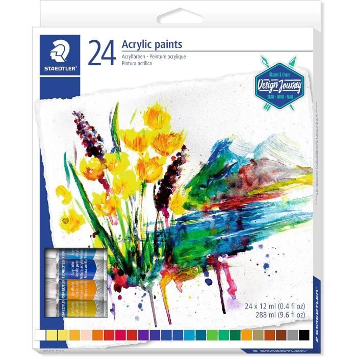 Lot De 4 Peintures Acryliques Métallisées De 100 Ml Chacune - Couleurs