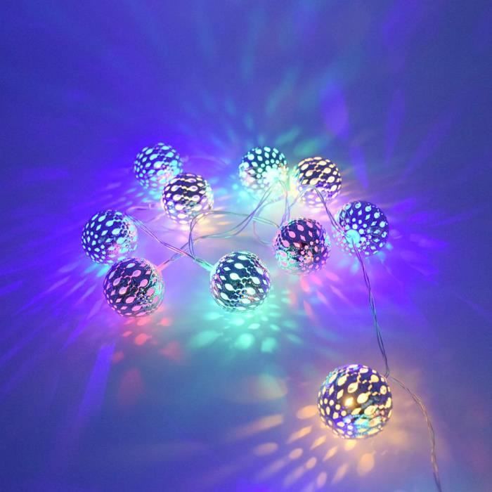 Guirxiété Lumineuse Boule Marocaine à 20LED, Globe Dégradé, Lanterne,  Éclairage de Noël pour Extérieur, Jardin, Cour, ix, Décoration de la Maison  - AliExpress