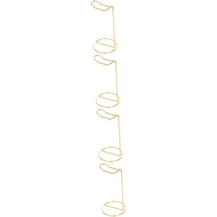 Support De Casque En Métal Doré - Pour Bureau, Organisateur D'écouteurs, Base Stable 11 Cm, Hauteur 23 Cm