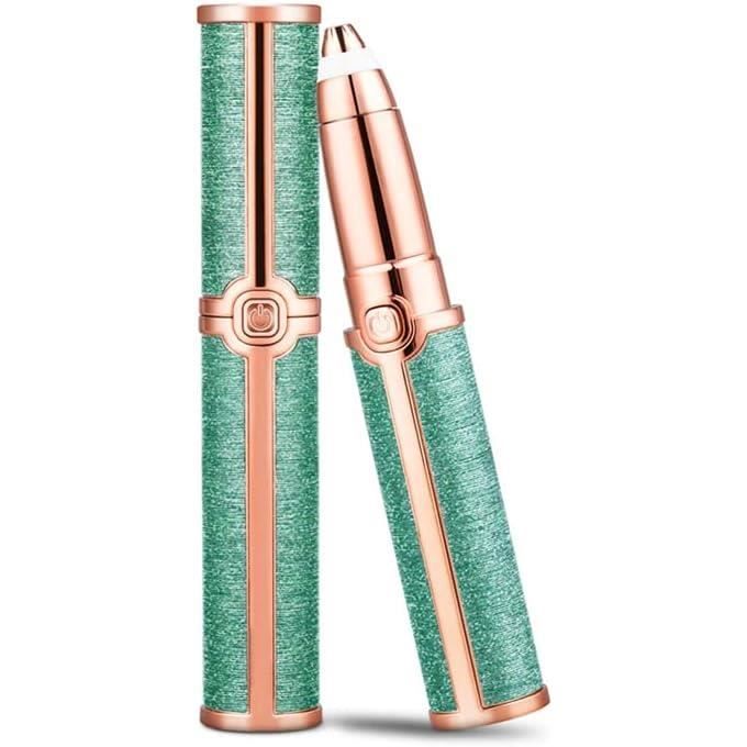 Épilateur à Sourcils Rechargeable USB Finishing Touch - Rasoir Indolore, Lame Dorée, Réf. ICF20782