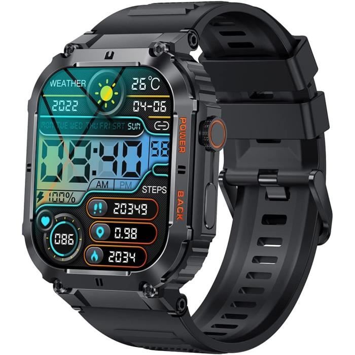 Montre Connectée Homme Avec Appels Bluetooth, 1.43'' Sport Fitness Tracker, Moniteur De Montre Connectée Homme Avec Appels Bluetooth, 1.43'' Sport Fitness Tracker, Moniteur De