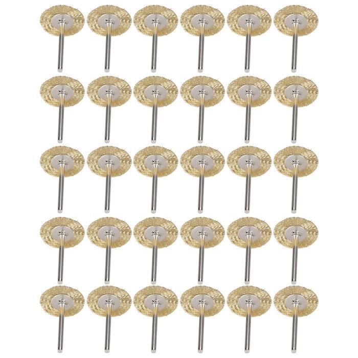 Kit De 45 Brosses à Fil XCAN Pour Dremel Et Outils Rotatifs – 3 Types De Brosses (coupe, Roue, Crayon)