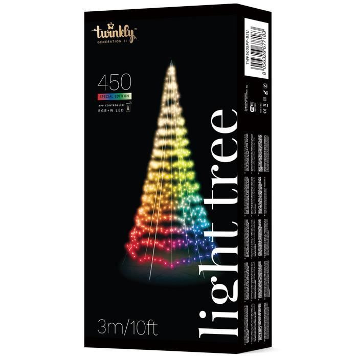 Twinkly Light Tree 3m 450Led édition Multicolore + Blanc Cdiscount Maison