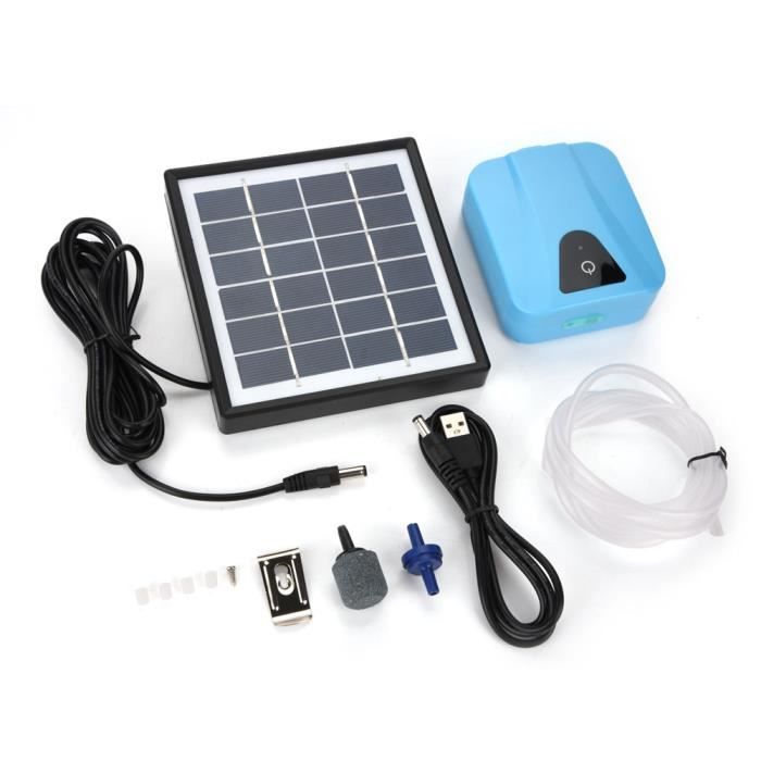 Pompe Solaire Pour Aquarium Pompe À Oxygène Solaire Installation Pratique Polyvalente Facile À