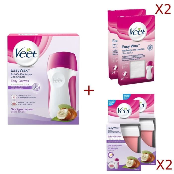 Veet cire chaude roll on