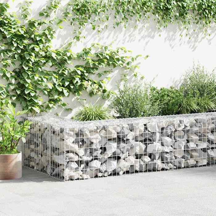 vidaXL Mur à gabion Acier galvanisé 600x30x50 cm
