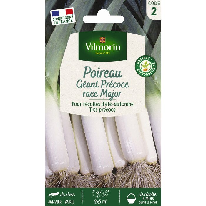Meilleurs prix pour VILMORIN Poireau geant precoce race Major