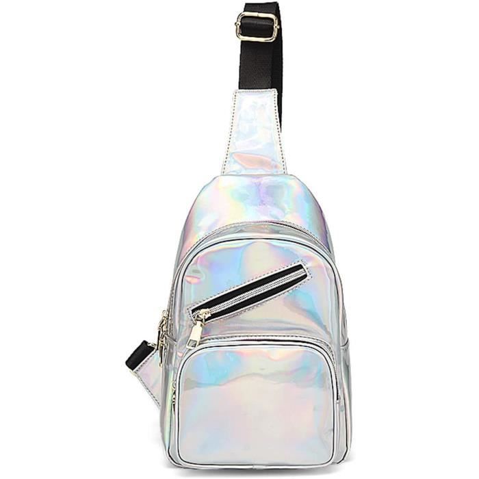 PORRASSO Mode Sac Bandouliere Femme Multi-Poches Sac D/'épaule Fille Sac de Messager Nylon Sac à Main pour Voyage Achats Usage Quotidien Treillis
