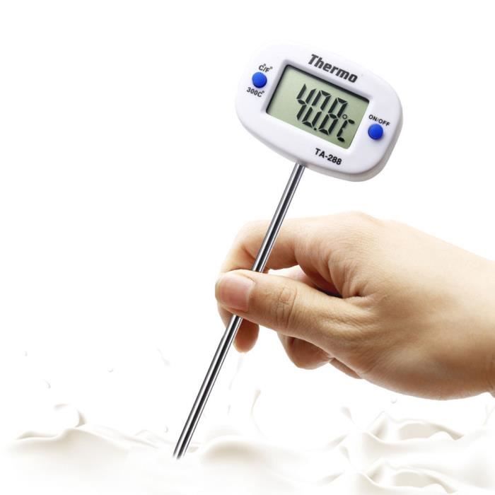 Thermomètre De Cuisson électronique Birambeau - Sonde 13cm -50°C à 300°C - Étui Inclus