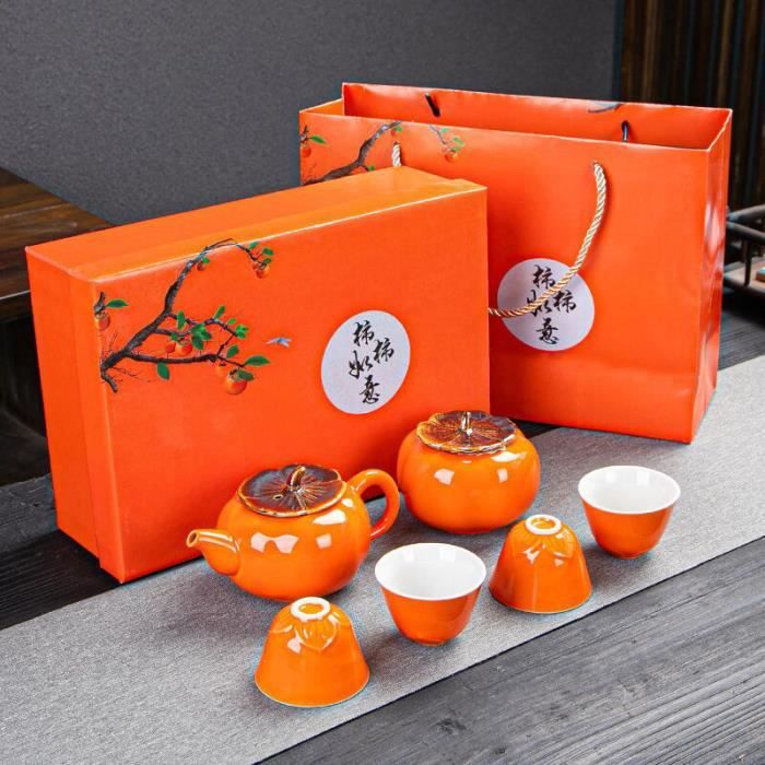 Théière à impression personnalisée avec tasse à thé, ensemble élégant de 14oz, c